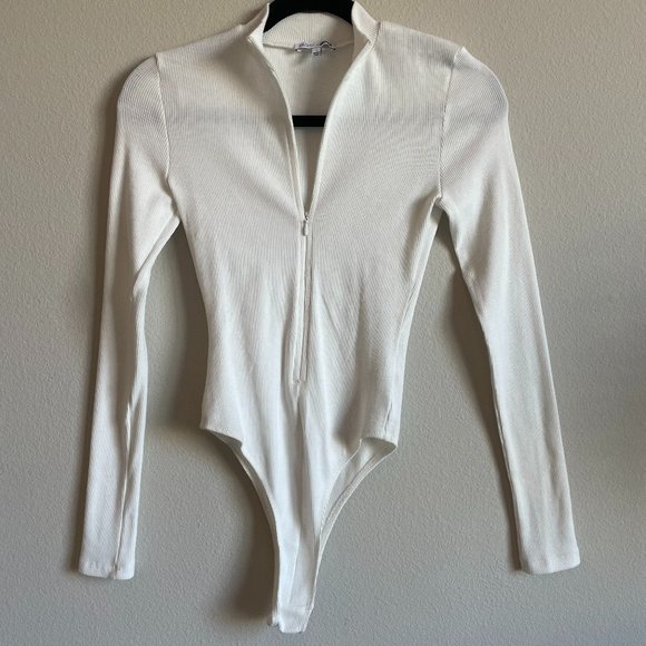 Fashion Nova Grind Time Beyond Long Sleeve Bodysuit - White - Picture 4 of 8